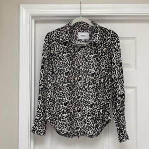 Pistola Leopard Print Blouse, Size Small